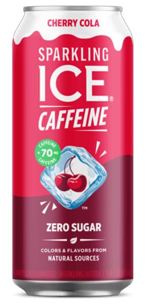 Sparkling Ice Caffeine Cherry Cola Sparkling Water 16oz