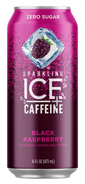 Sparkling Ice Spiked Caffeine Black Raspberry Sparkling Water 16oz