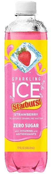 Sparkling Ice Spiked Starburst Strawberry 17oz