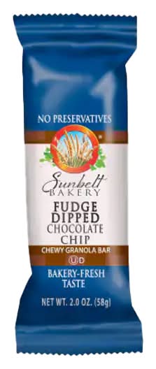 Sunbelt Fudge Dipped Chocolate Chip Chewy Granola Bars 2oz