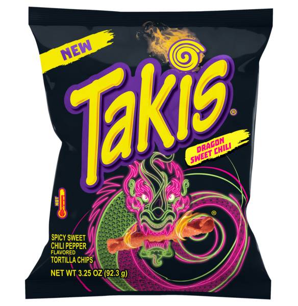 Takis Dragon Sweet Chili Hot Tortilla Chips 3.25oz