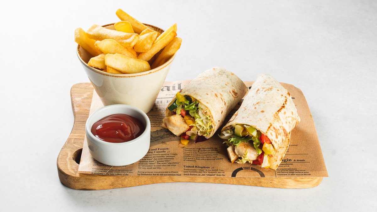 Chicken wrap s prilogom