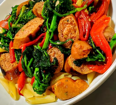 Vegan Sausage and Rabe