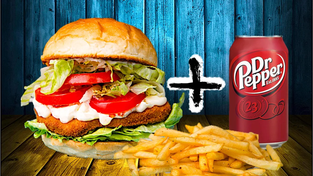 Csibeburger Menü Hasábburgonyával