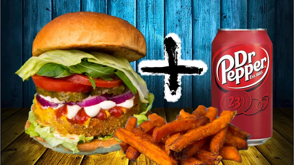 Vegán Pogácsás Vegaburger Menü Édesburgonyával