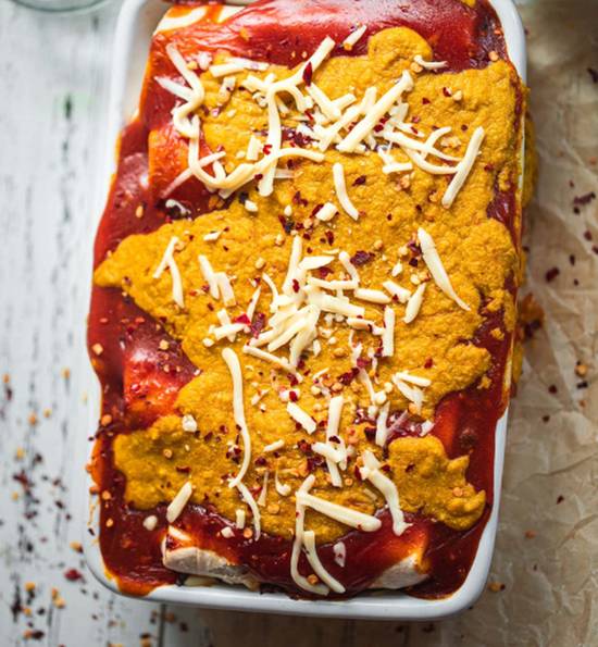 Vegan Black Bean Enchiladas