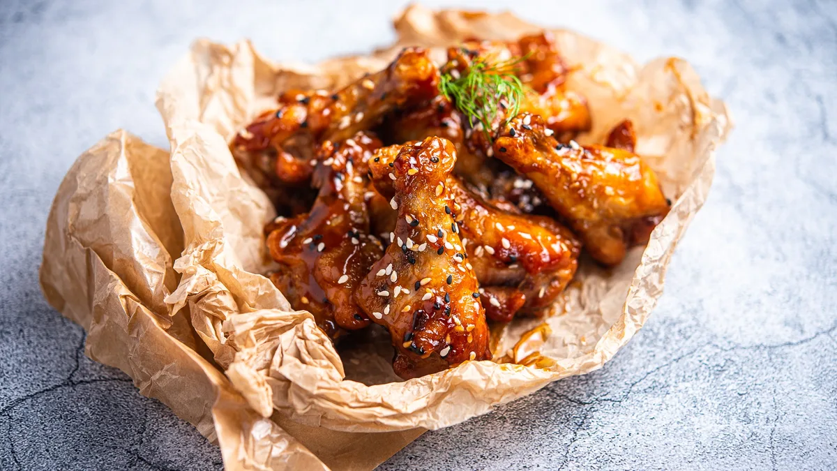 Teriyaki chicken wings