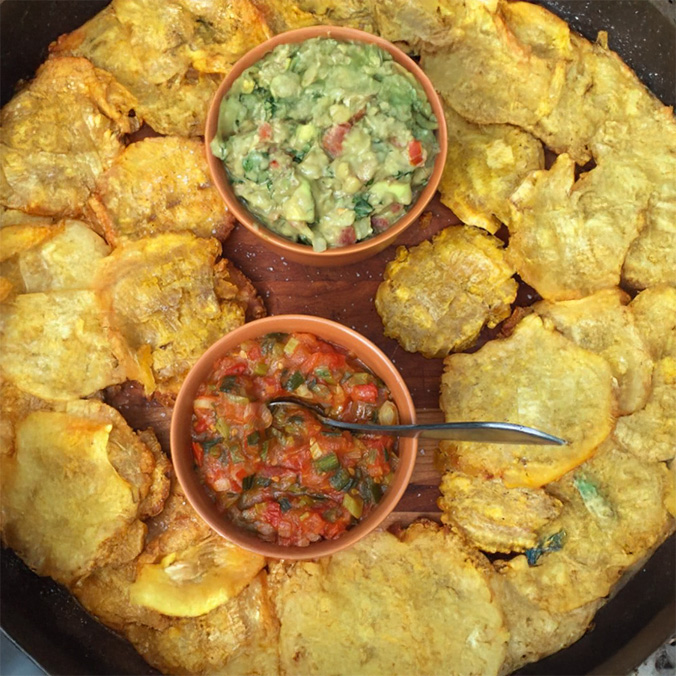 Patacones con Queso