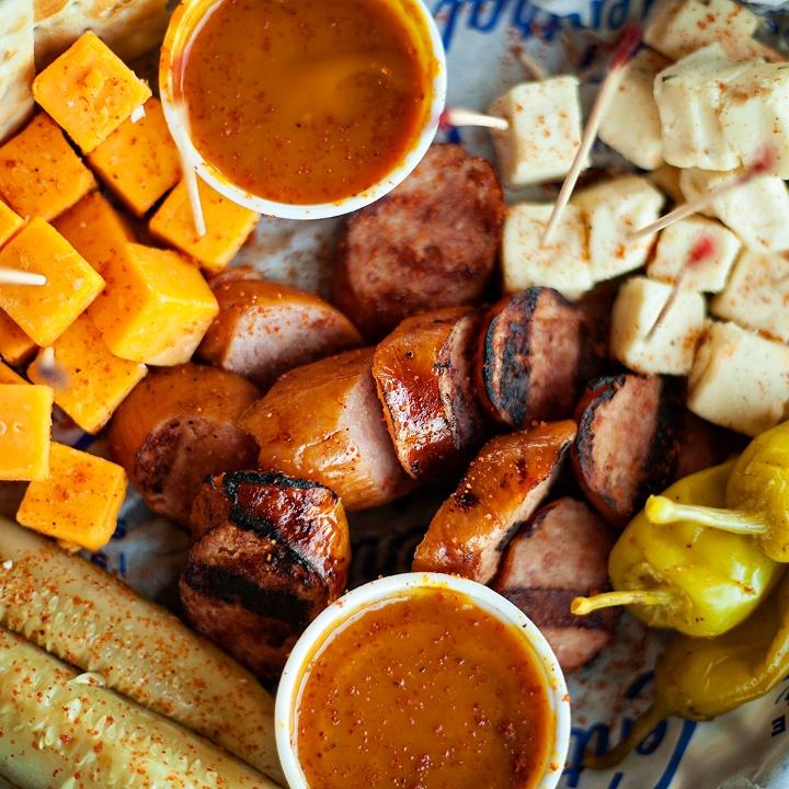Sausage and Cheese Plate (Serves 1-2)