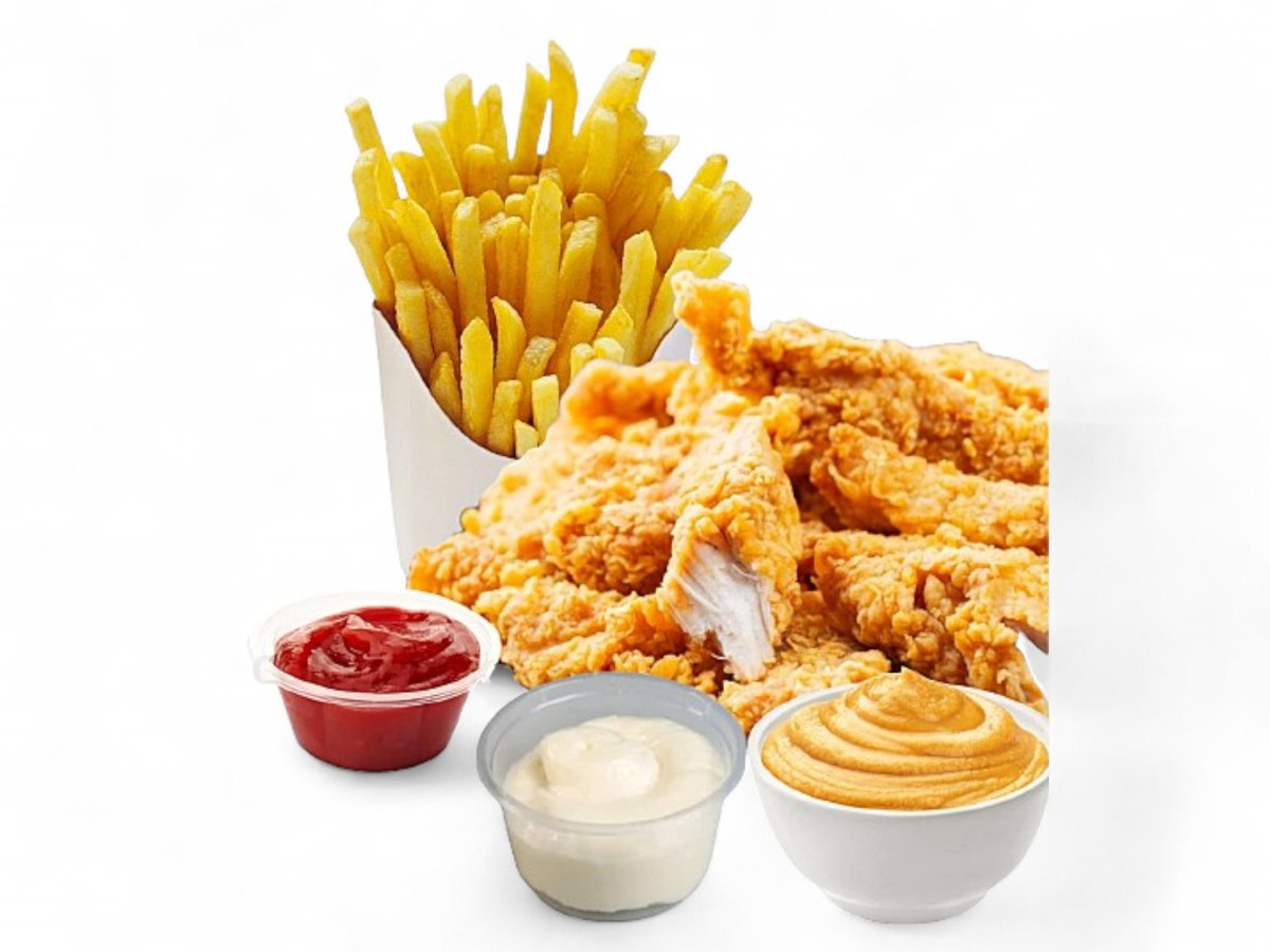 6 Strips and Fries