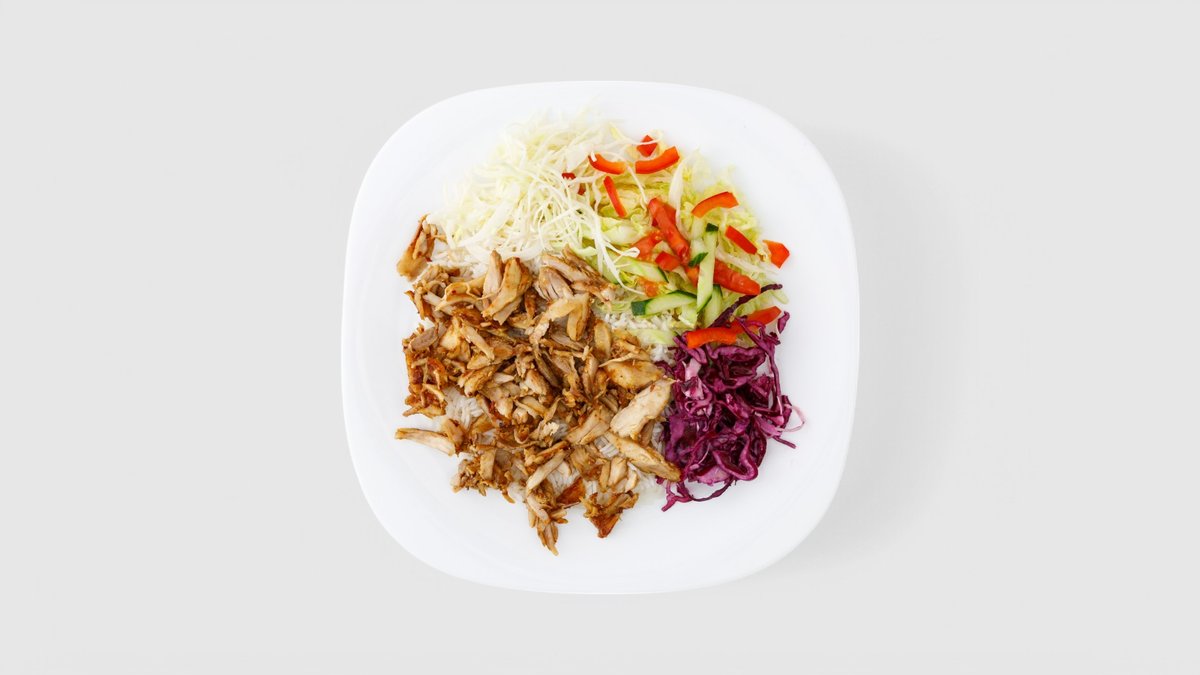 Gyros pánev a zelenina