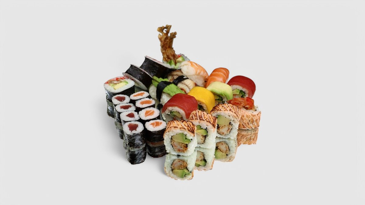 S9. Sushi set 18ks,16maki (losos, krabí)2nigri max