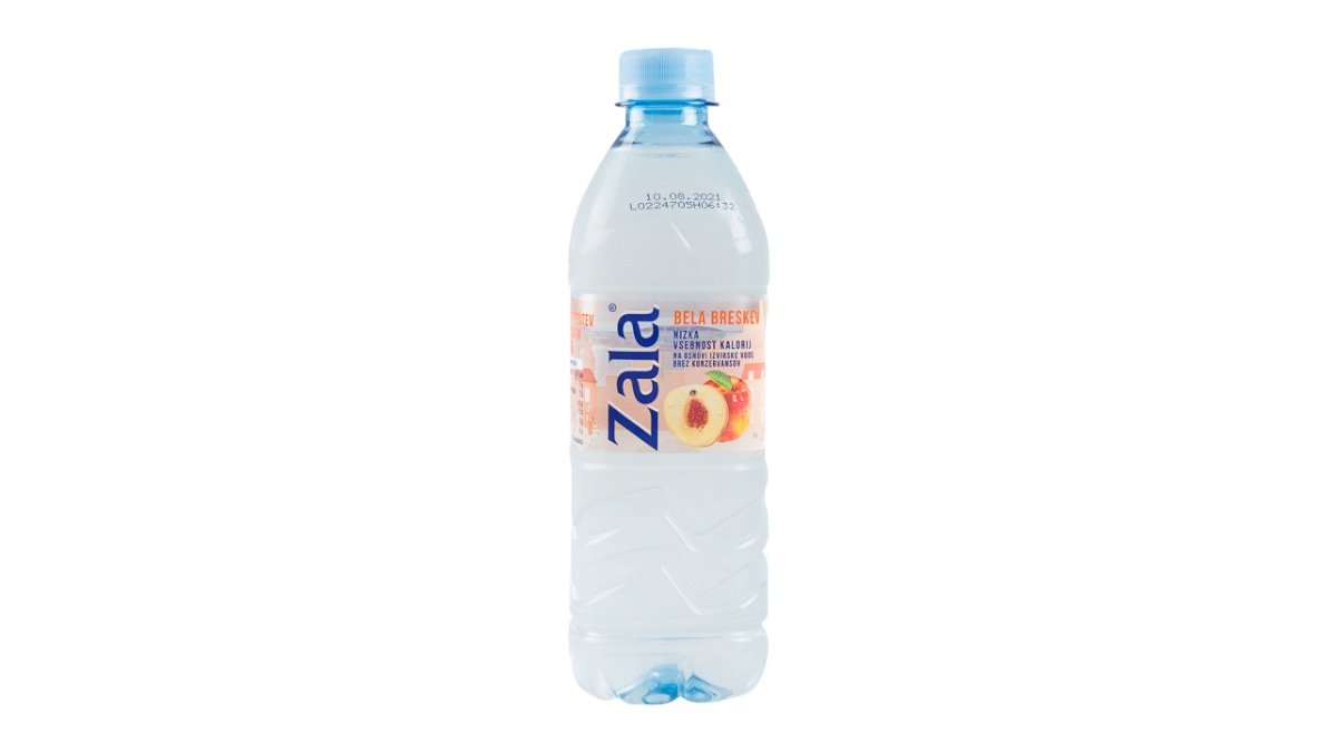 Voda z okusom Zala breskev 0.5 l