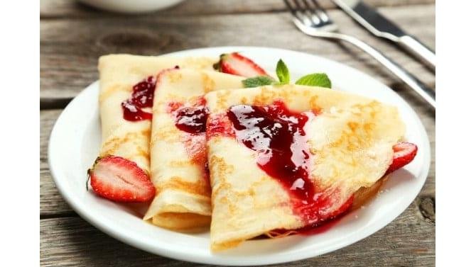 Clătite cu dulceață