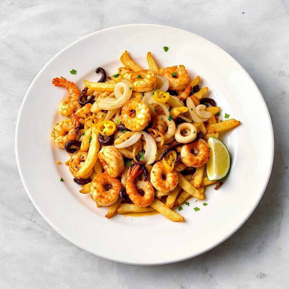Mariscos Saltados