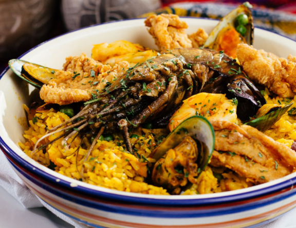 Paella de Mariscos a la Peruana