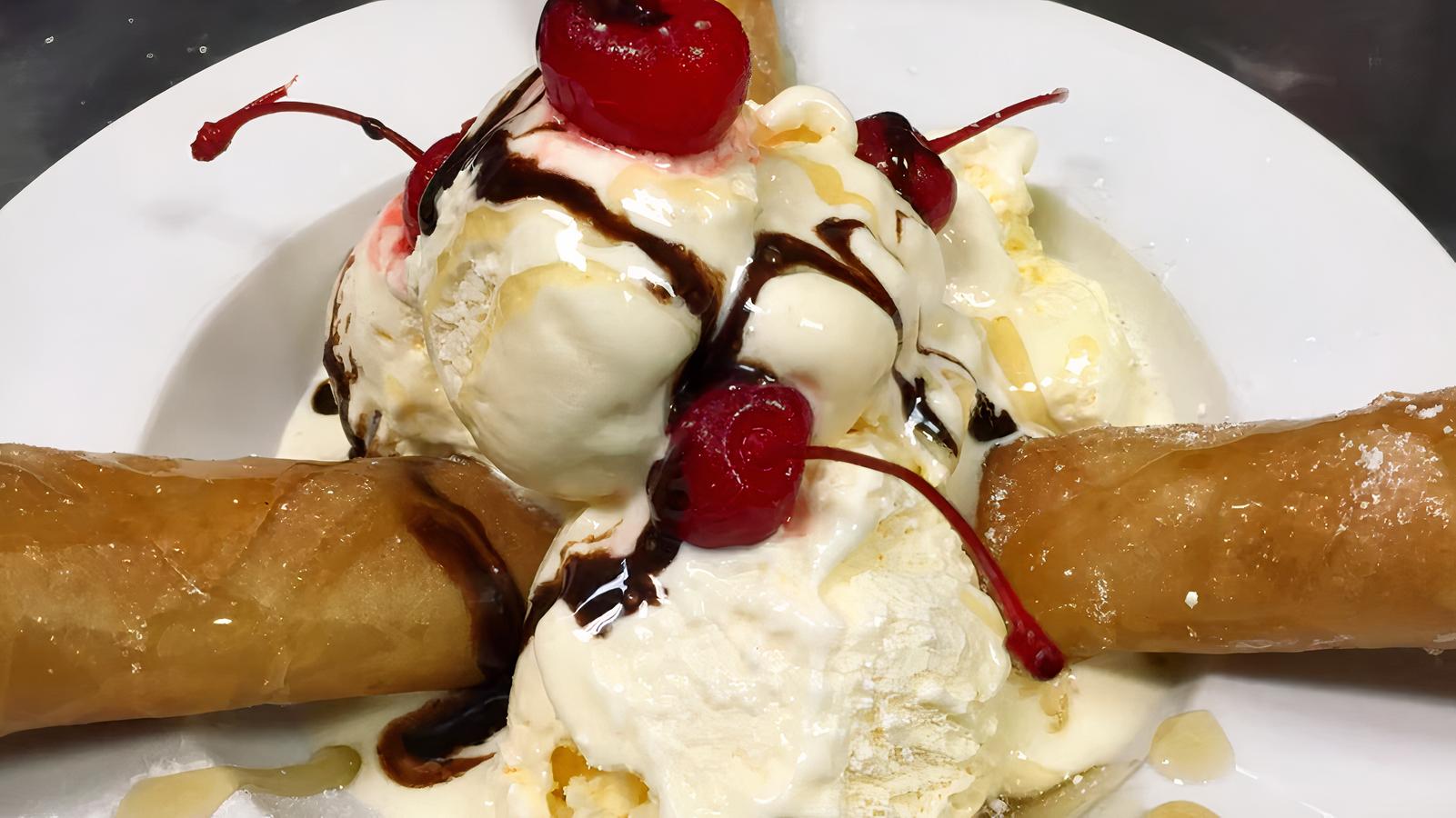 Fried Banana Vanilla Ice-Cream