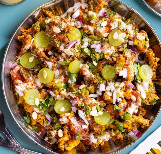 Kale Pakora Chaat