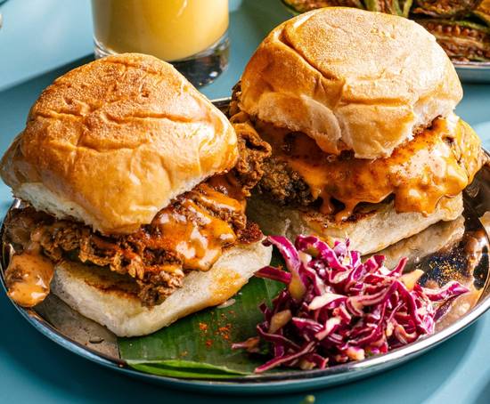 Kashmiri Fried Chicken Sandwich