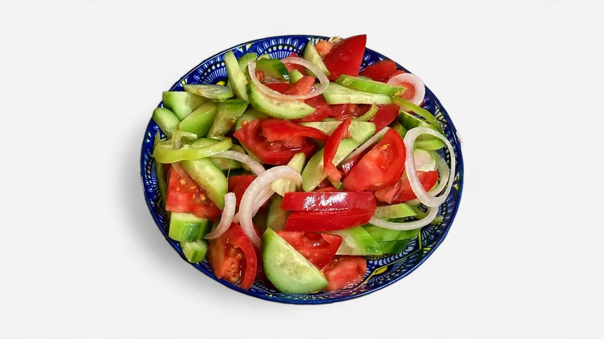 Cucumbers, tomatoes