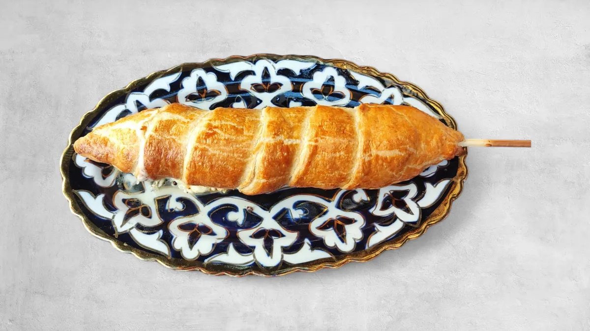 Khachapuri on a skewer