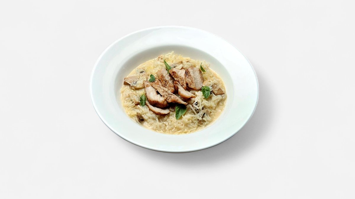Risotto hind toyuğu ilə