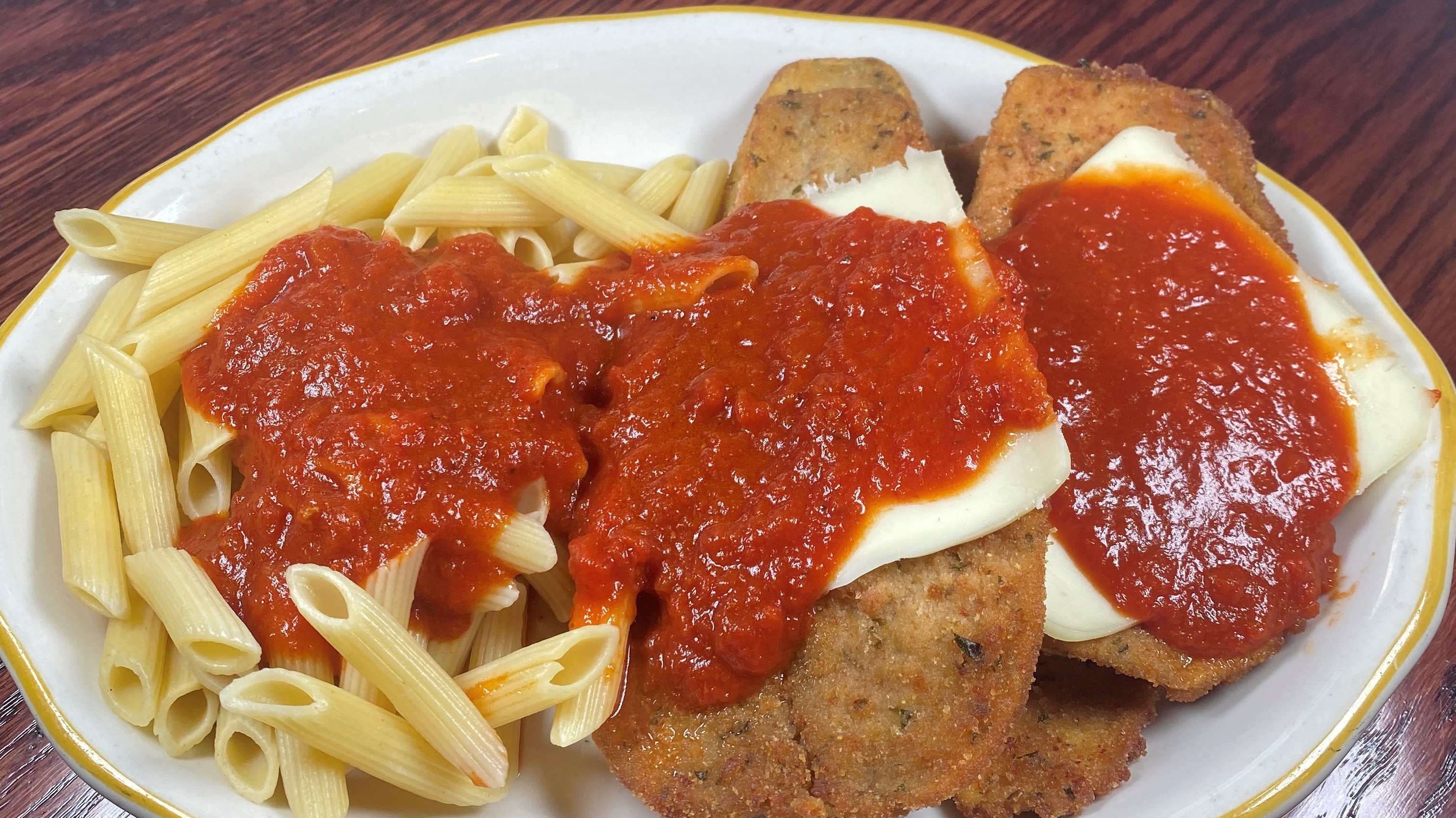 Eggplant Parm and Pasta