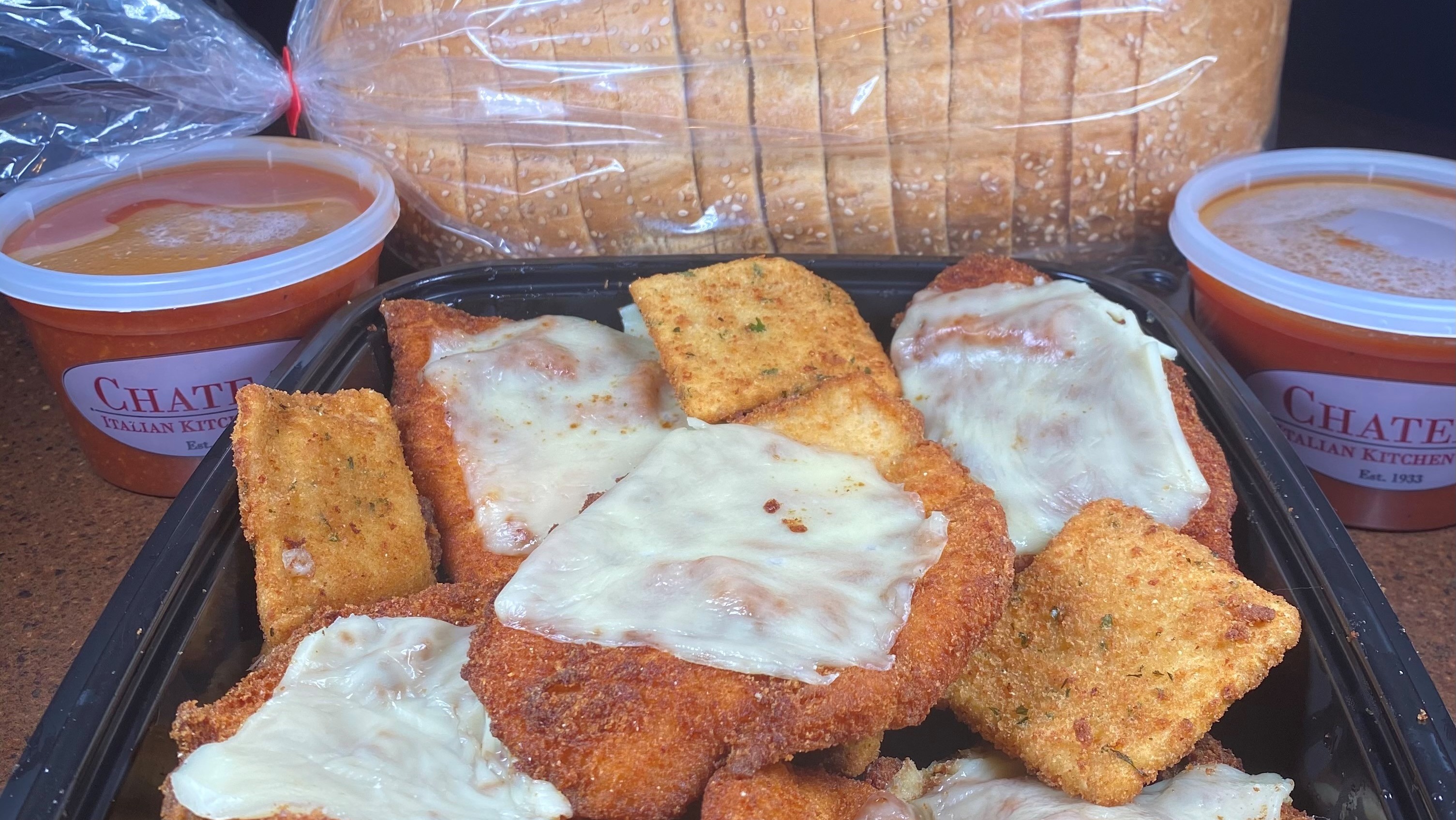 FM Chicken Parm (5) and Toasted Ravioli (15)