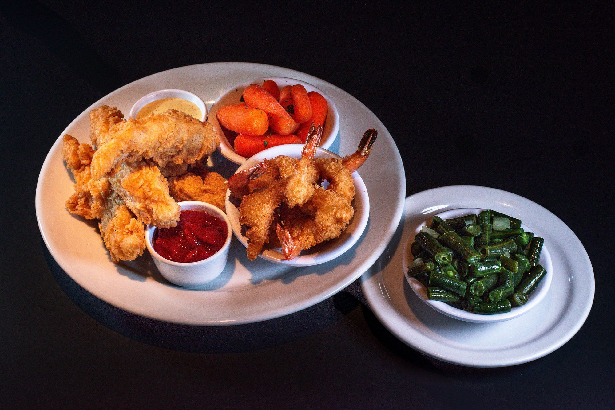 Chicken Tenders and Shrimp