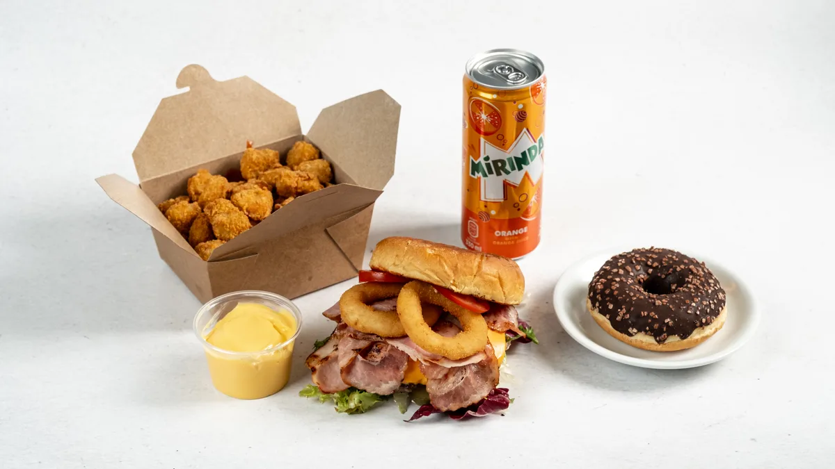 Beef and chicken popcorn menu