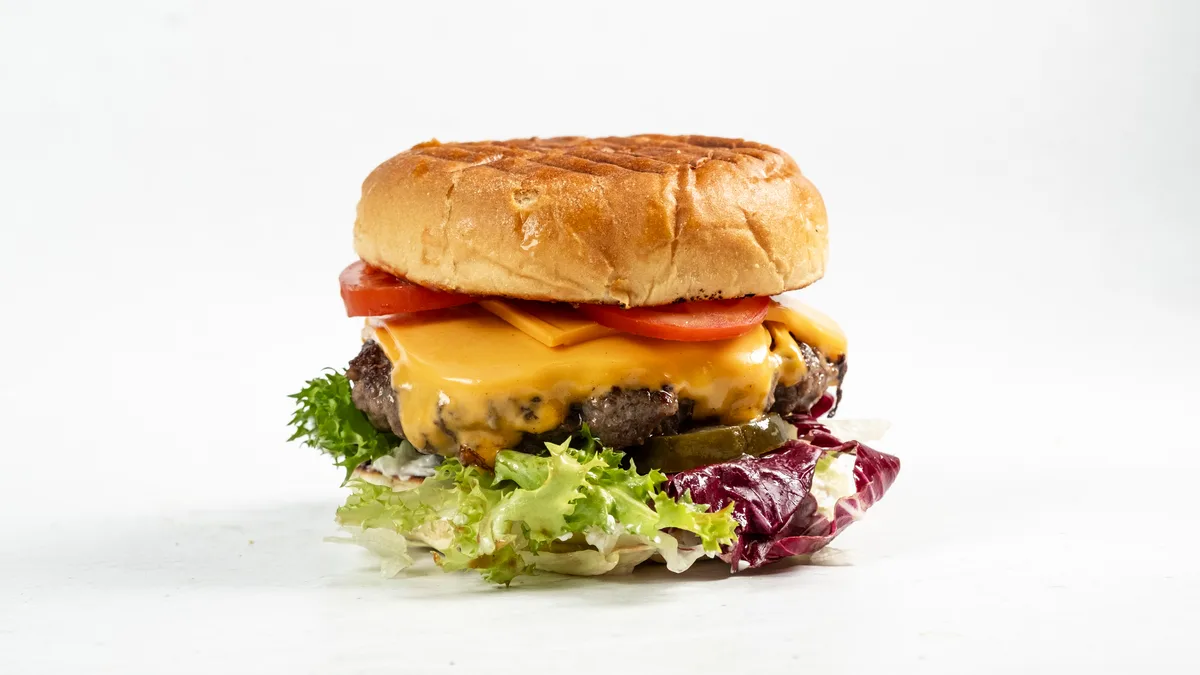 Cheesy cheeseburger