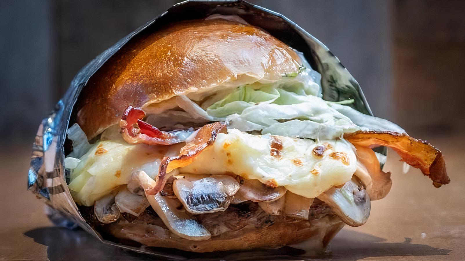 Mushroom Melt Burger