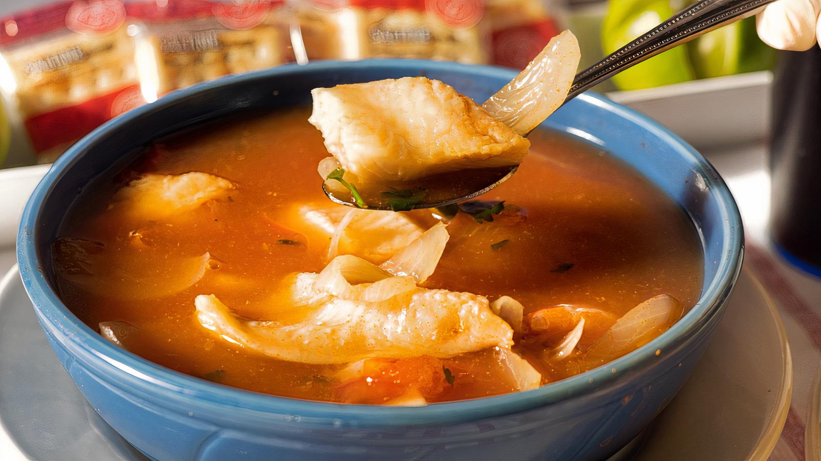 Caldo de Pescado y Camaron (Fish and Shrimp Soup)