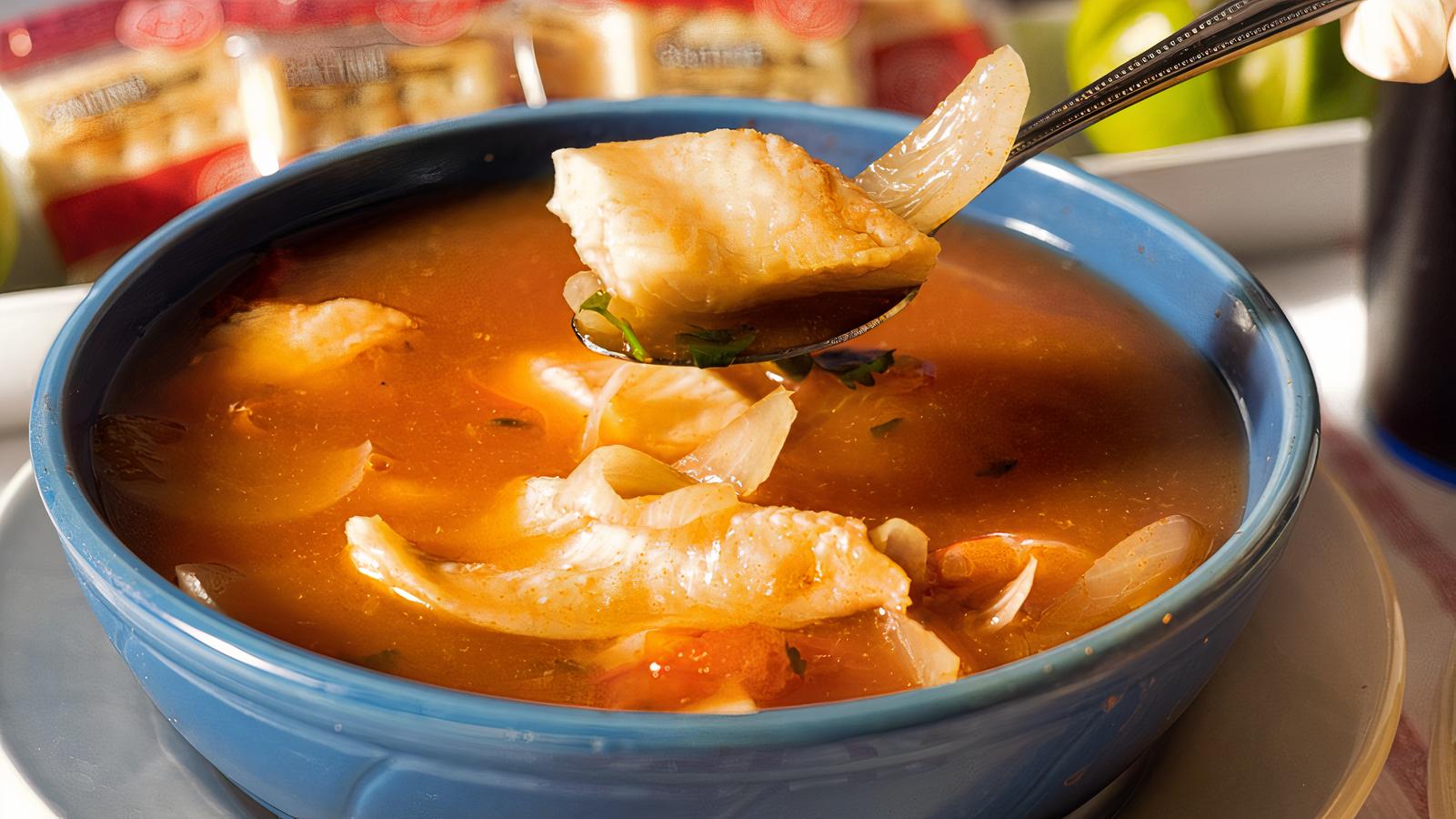 Caldo de Pescado y Camarón (Shrimp and Fish Soup)