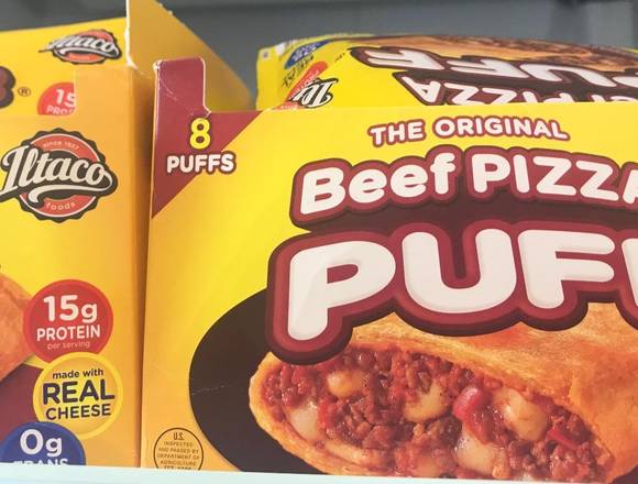 1 Pizza puff ,3 wedge and ,drink