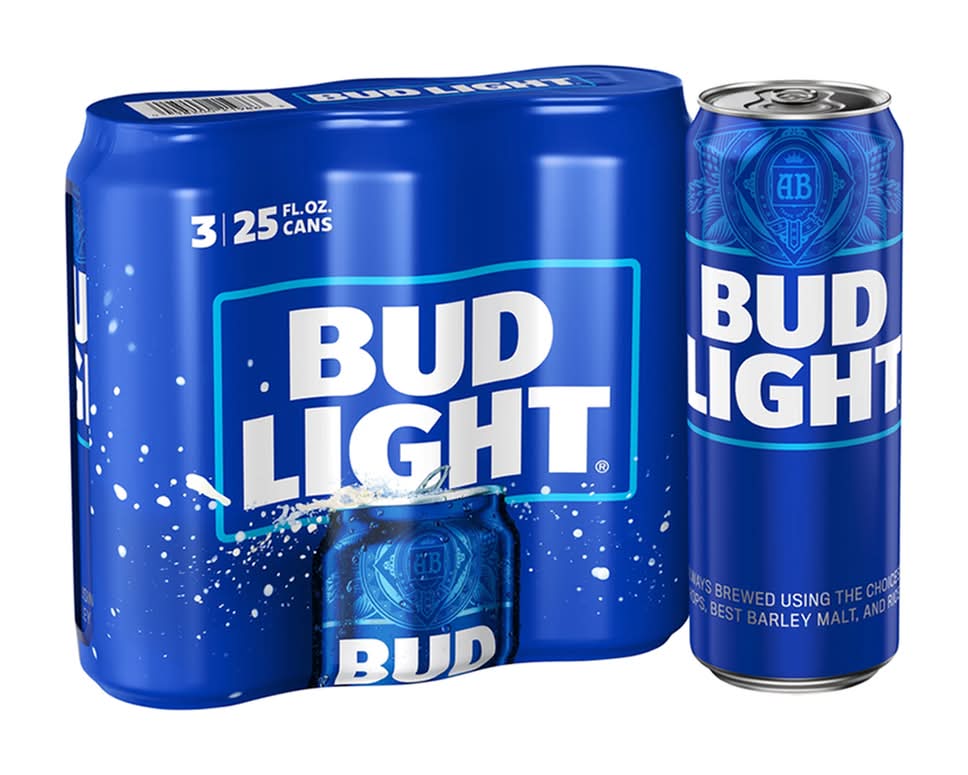 Bud Light 3 Pack 25oz Cans