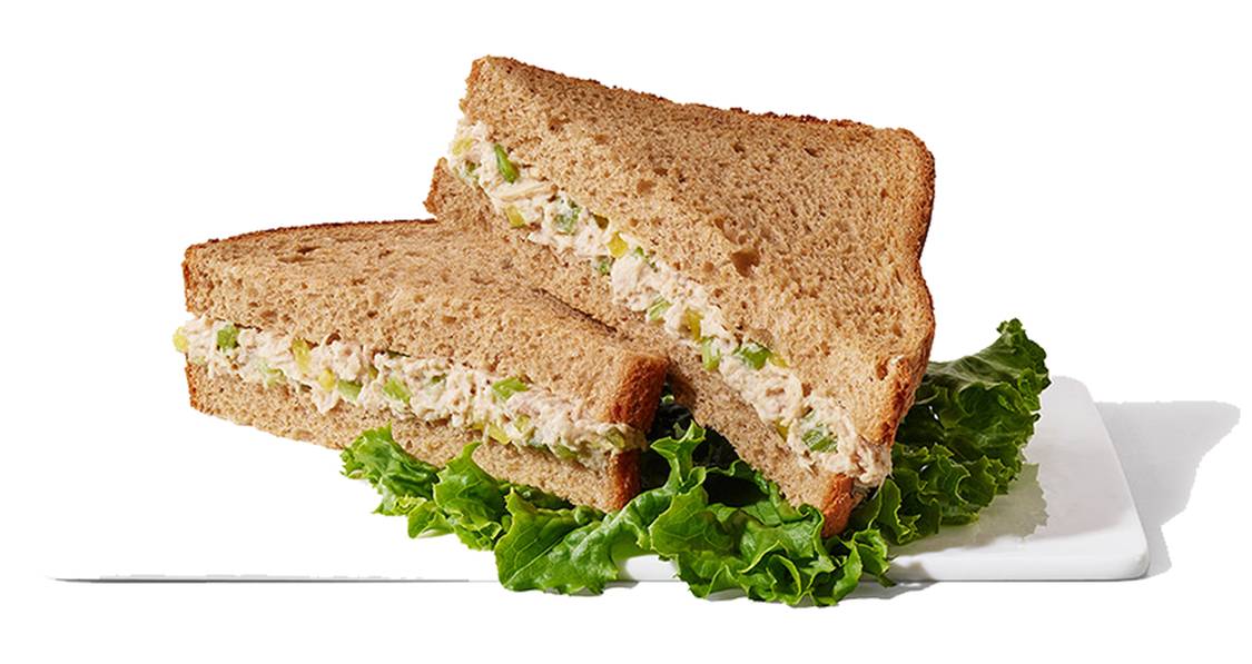 Tuna On Wheat Sandwich