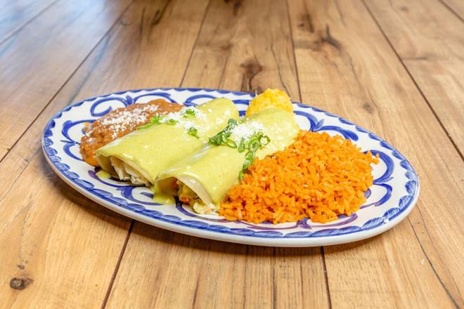 SHRIMP and CRAB ENCHILADAS