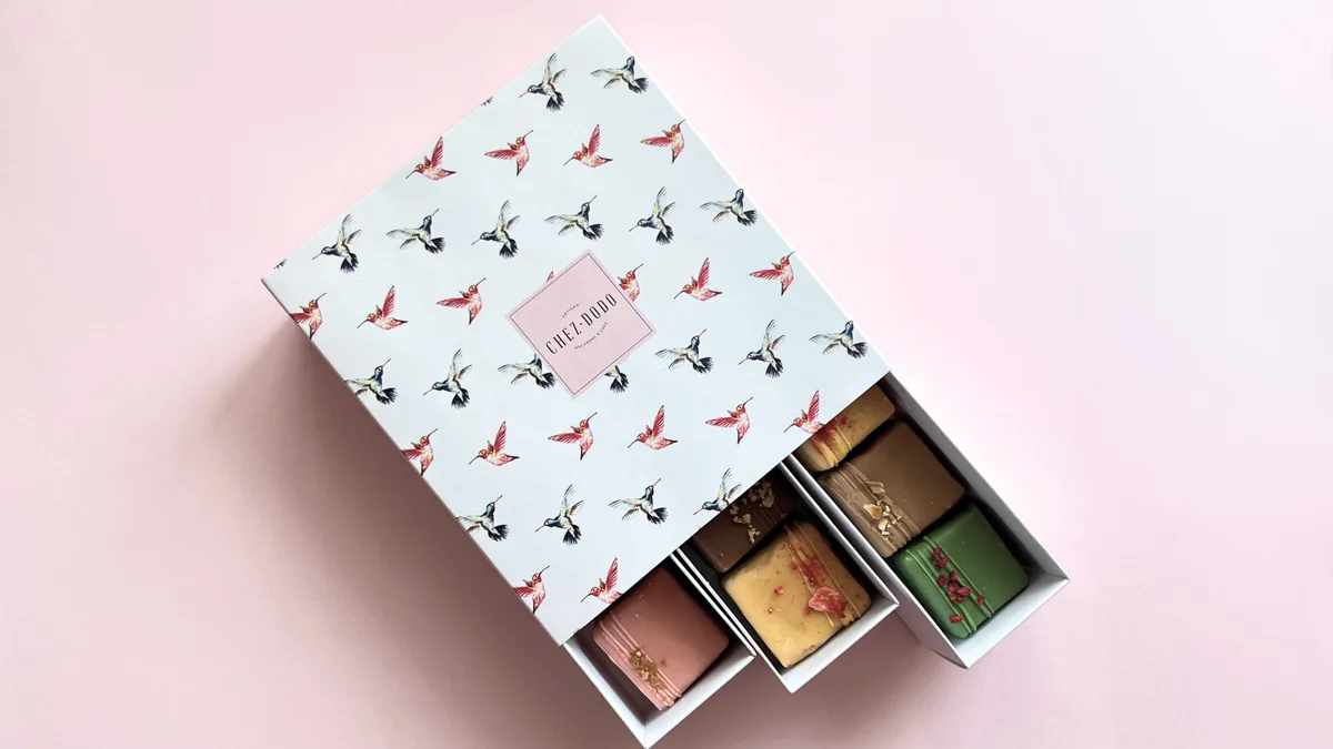 12 db MIGNON kolibris díszdobozban