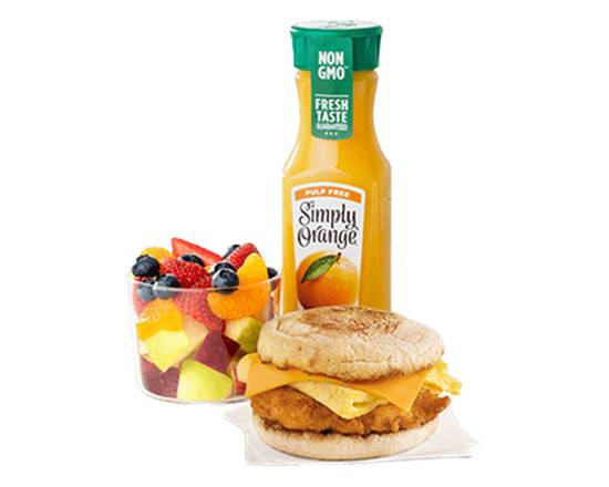 Chicken, Egg, and Cheese Muffin Meal