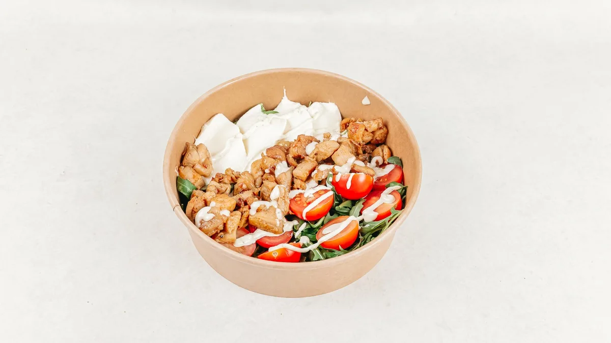 Pesto mozzarella zdjela