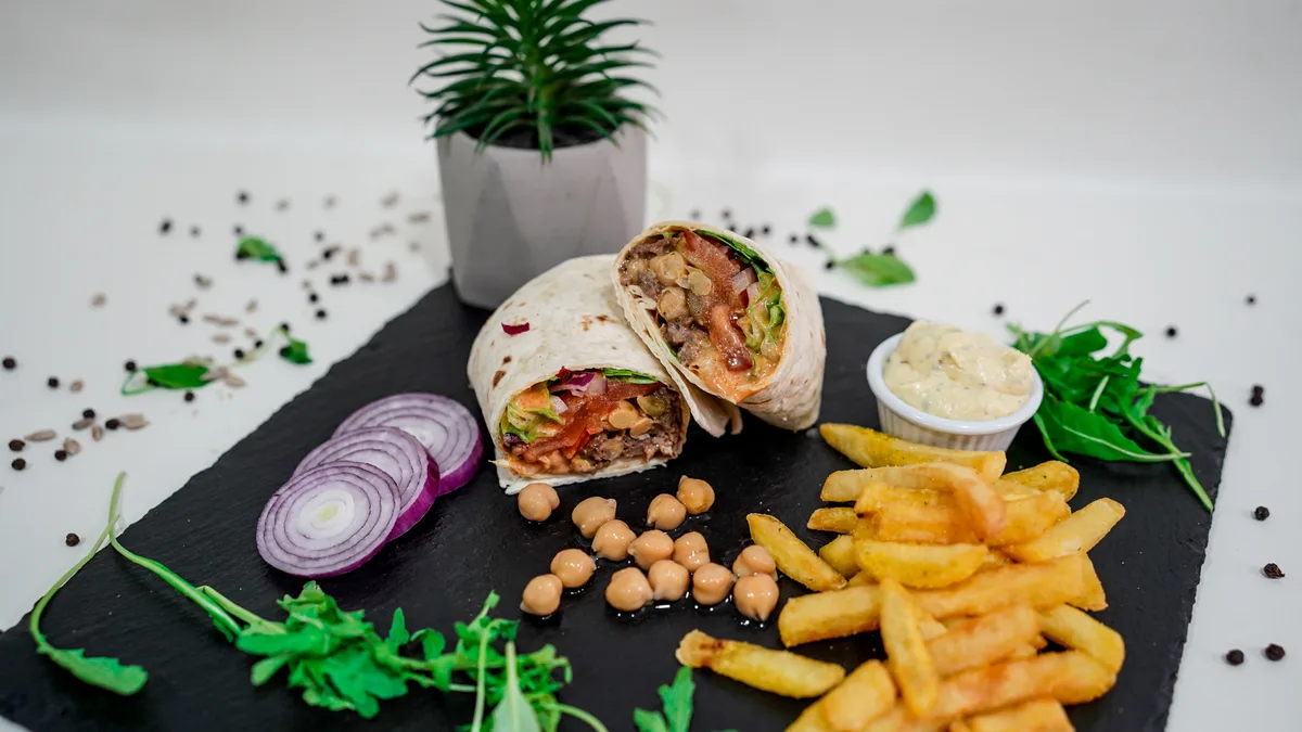 Beef wrap