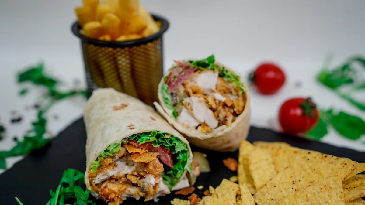 Crispy chicken wrap