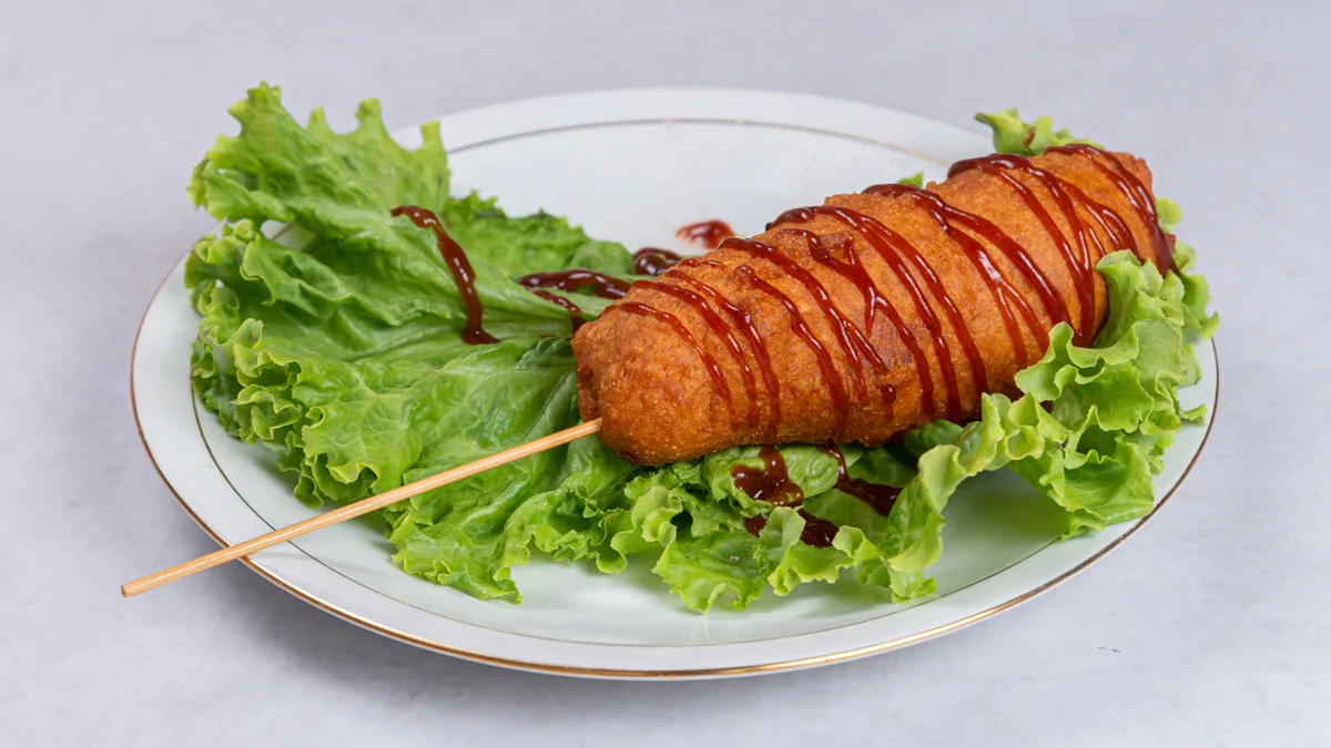 Corn dog + Coca Cola