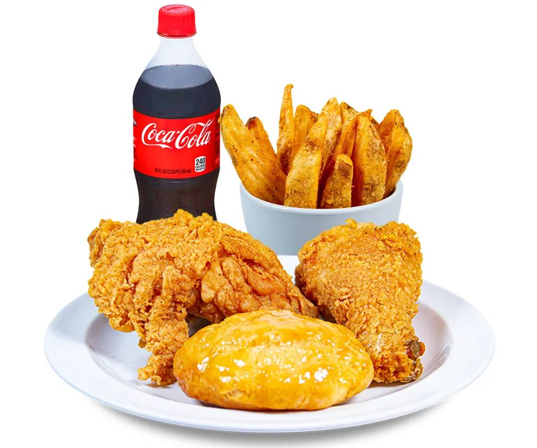 Bone-In 2 PC Chicken with Biscuit - Make It a Meal!