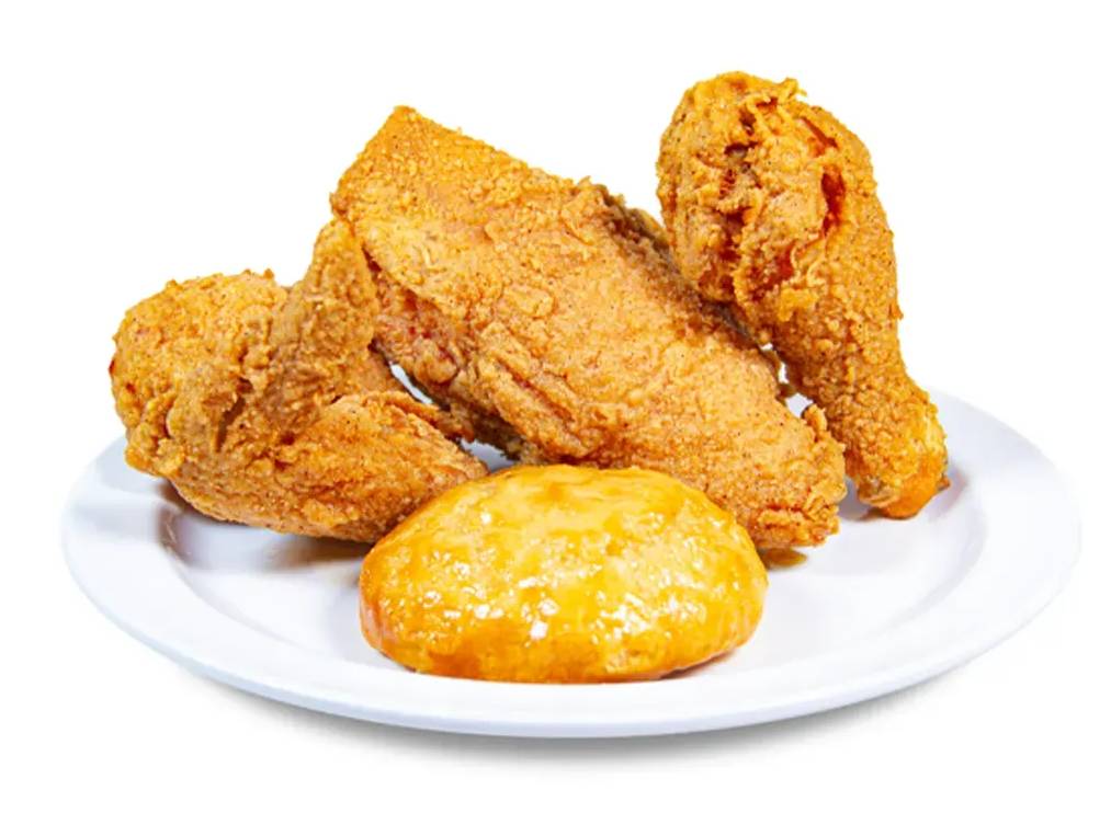 Bone-In 3 PC Chicken with Biscuit