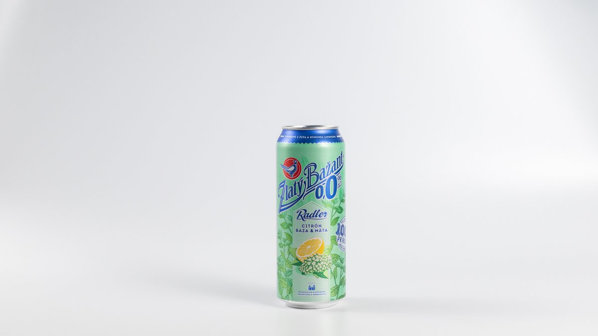 Nealko radler Zlatý Bažant citrón 0,5l