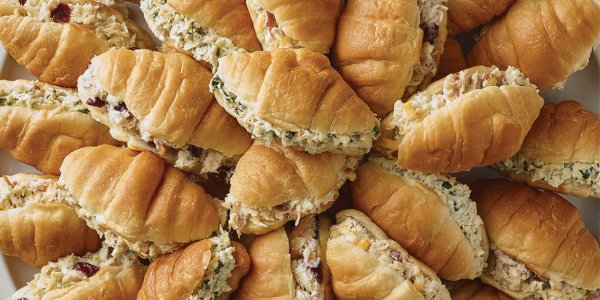 Half Mini Croissant Sandwiches Platter