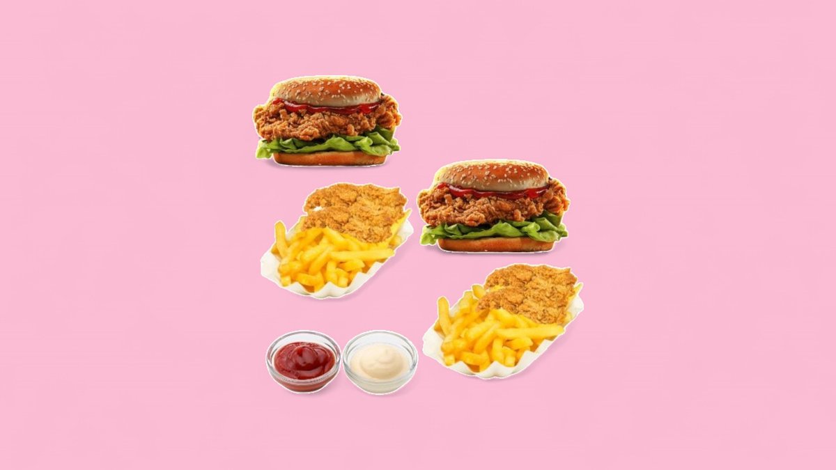 2x BBQ Burger Box