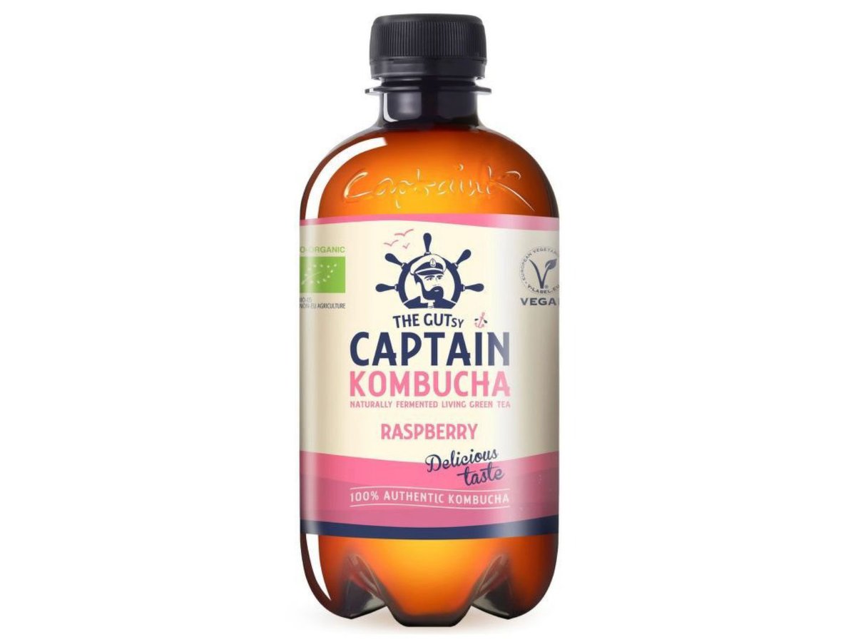 Captain kombucha raspberry 400 ml ORGANIC